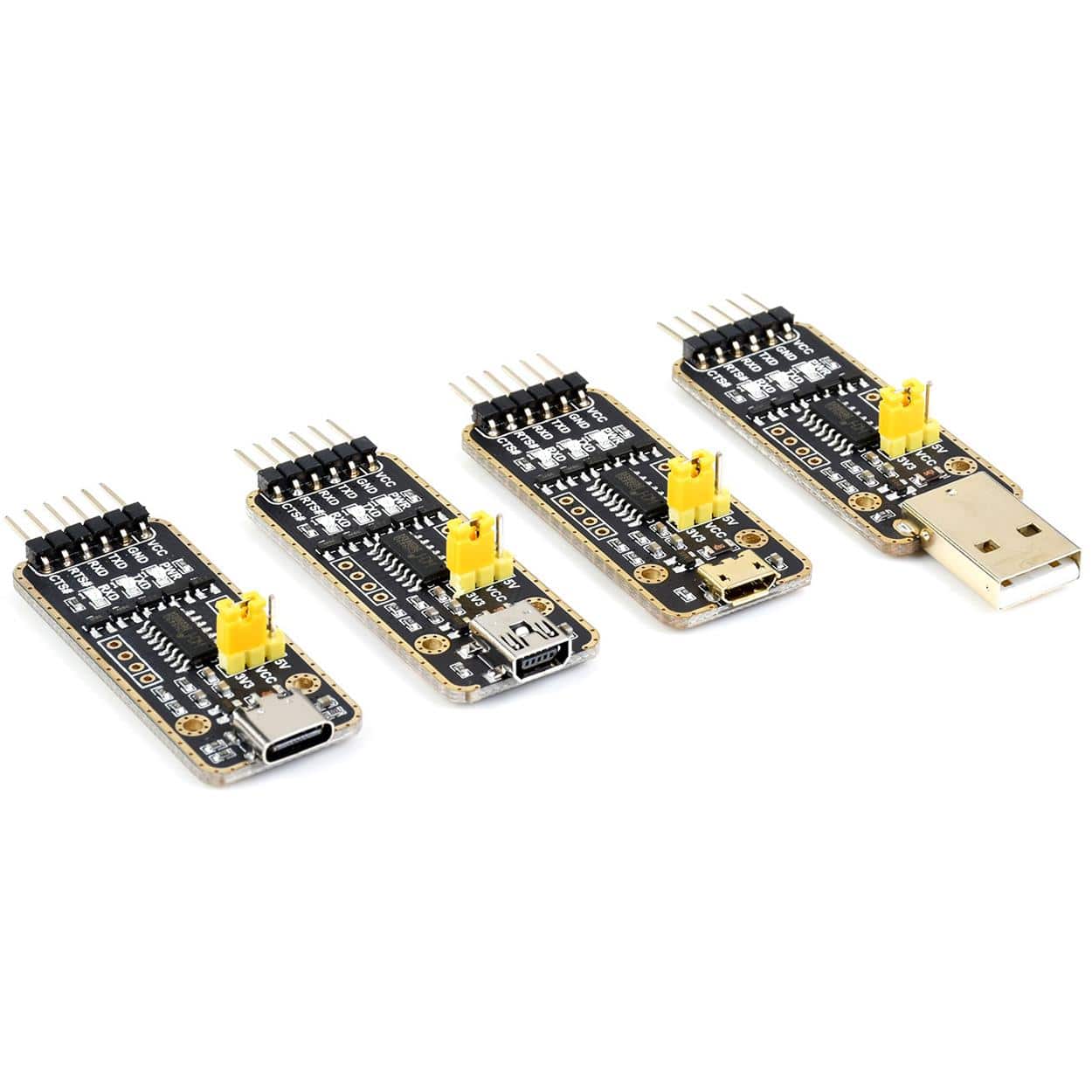 USB to UART Module (Micro/Mini/Type-A or Type-C) by Waveshare - The Pi Hut