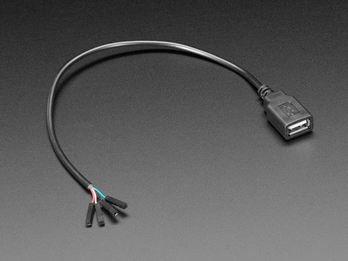 USB Type A Jack Breakout Cable with Premium Female Jumpers (30cm long) by The Pi Hut - The Pi Hut