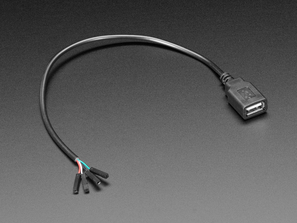 USB Type A Jack Breakout Cable with Premium Female Jumpers (30cm long) by The Pi Hut - The Pi Hut