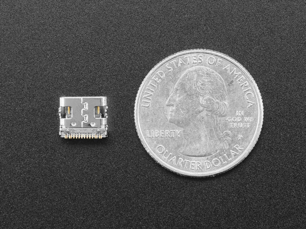 USB Type C SMT / THM Jack Connector - Pack of 10 by The Pi Hut - The Pi Hut