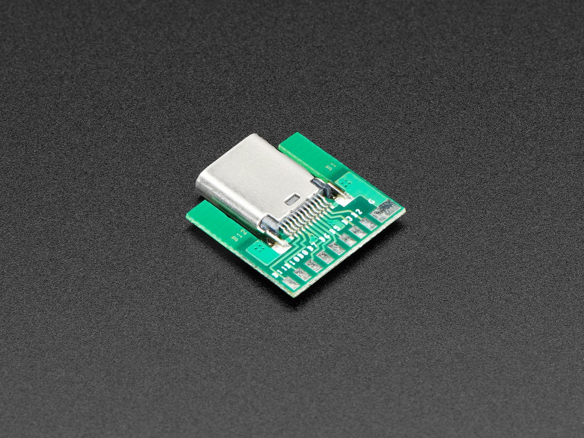 USB Type C Socket - SMT Inline Breakout Board - The Pi Hut