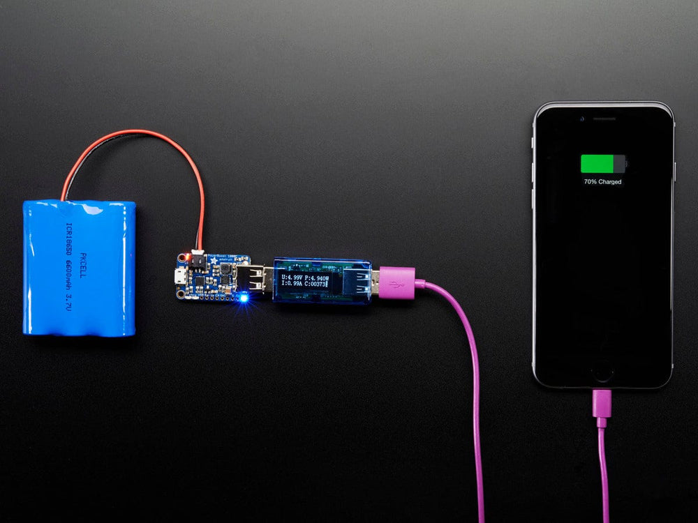 USB Voltage Meter with OLED Display by The Pi Hut - The Pi Hut