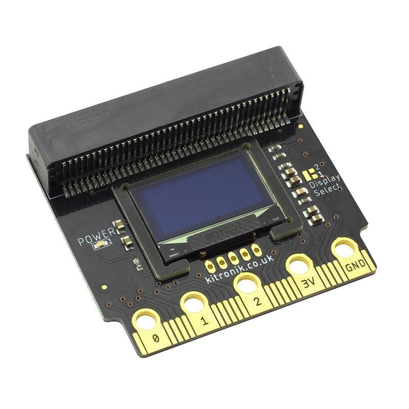 :VIEW Graphics128 OLED Display 128x64 for BBC micro:bit - The Pi Hut