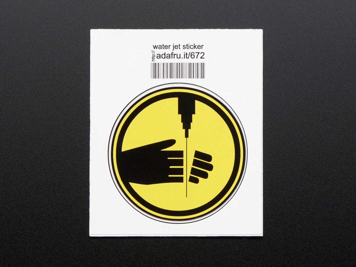 Water jet - Sticker! by Adafruit - The Pi Hut