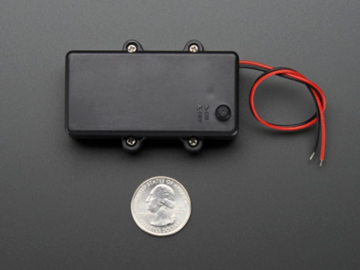 Waterproof 2xAA Battery Holder with On/Off Switch by The Pi Hut - The Pi Hut