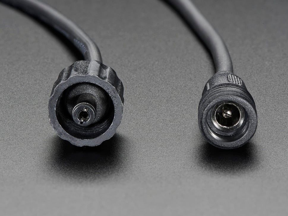 Waterproof DC Power Cable Set - 5.5/2.1mm by The Pi Hut - The Pi Hut