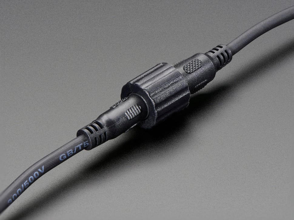 Waterproof DC Power Cable Set - 5.5/2.1mm by The Pi Hut - The Pi Hut