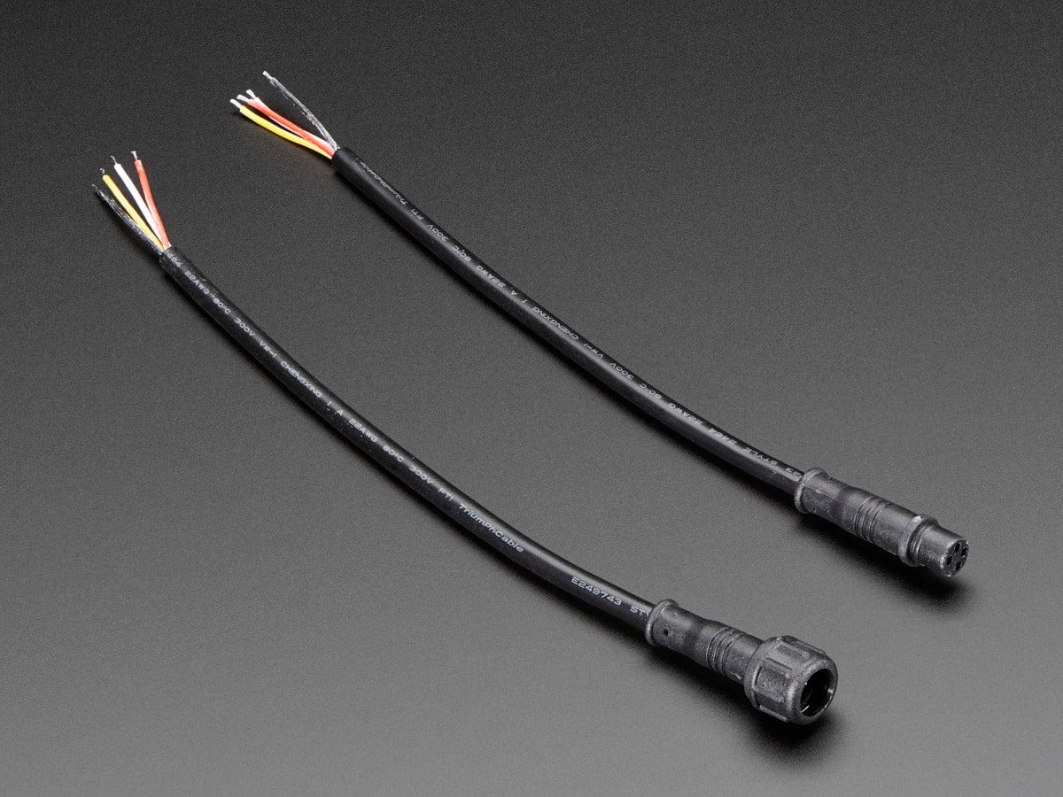 Waterproof Polarized 4-Wire Cable Set by The Pi Hut - The Pi Hut