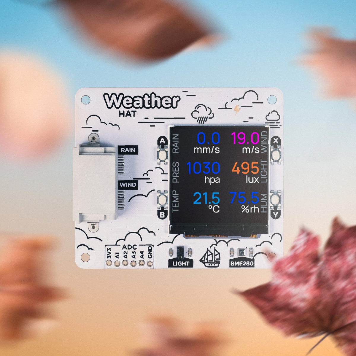 Pimoroni Weather HAT 氣象感測擴充板