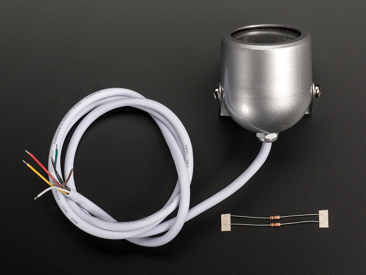 Weatherproof TTL Serial JPEG Camera with NTSC Video and IR LEDs by The Pi Hut - The Pi Hut