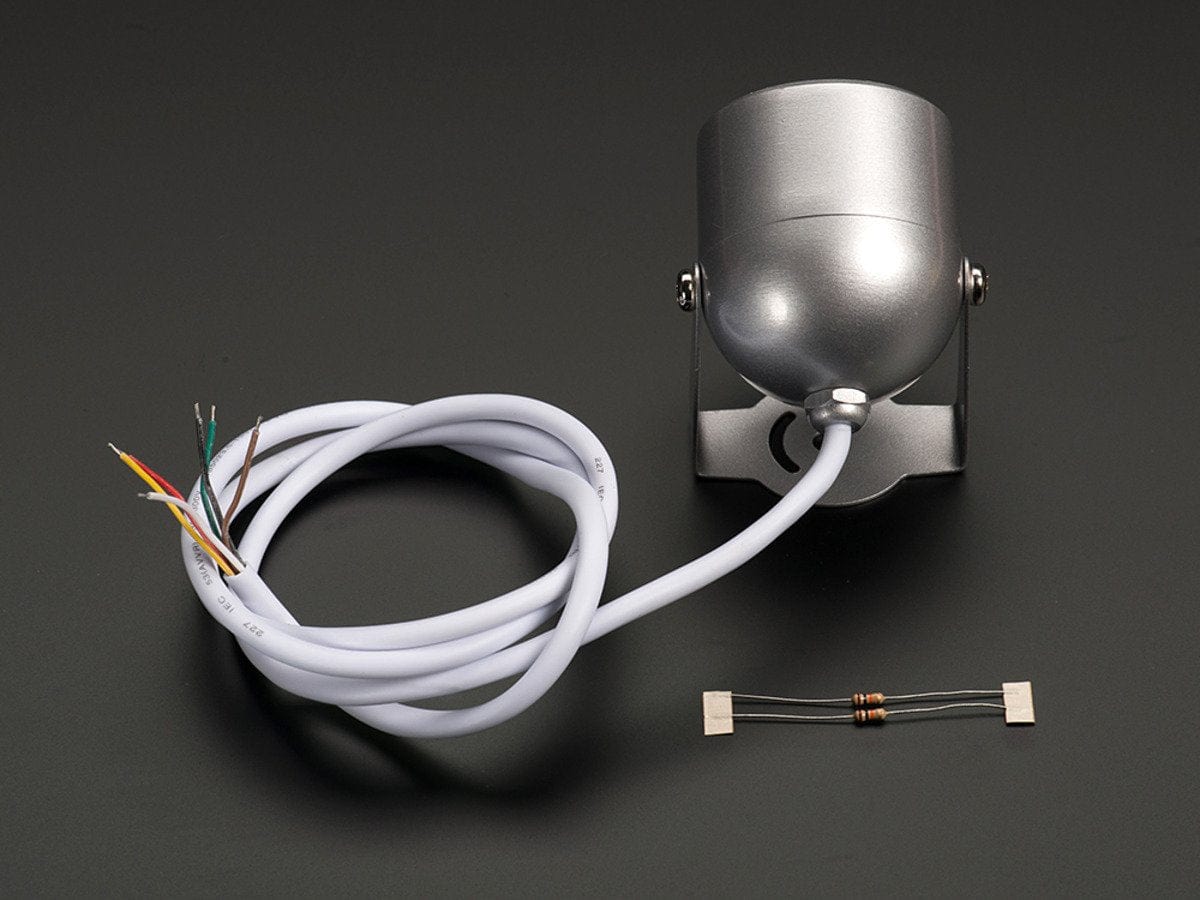 Weatherproof TTL Serial JPEG Camera with NTSC Video and IR LEDs by The Pi Hut - The Pi Hut