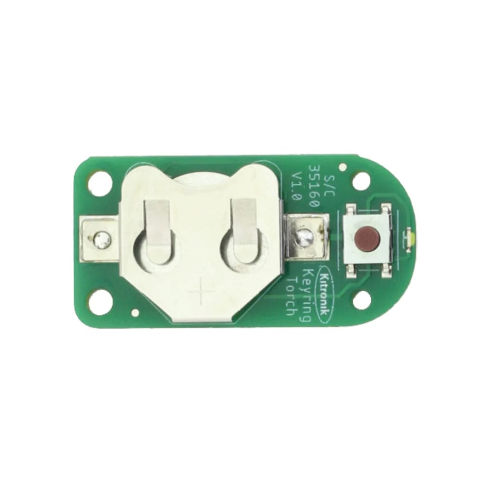 White LED Keyring Torch (Pre-built) by Kitronik - The Pi Hut