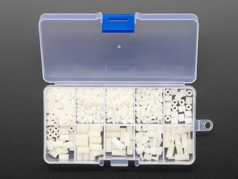 White Nylon Screw and Stand-off Set – M2.5 Thread by The Pi Hut - The Pi Hut