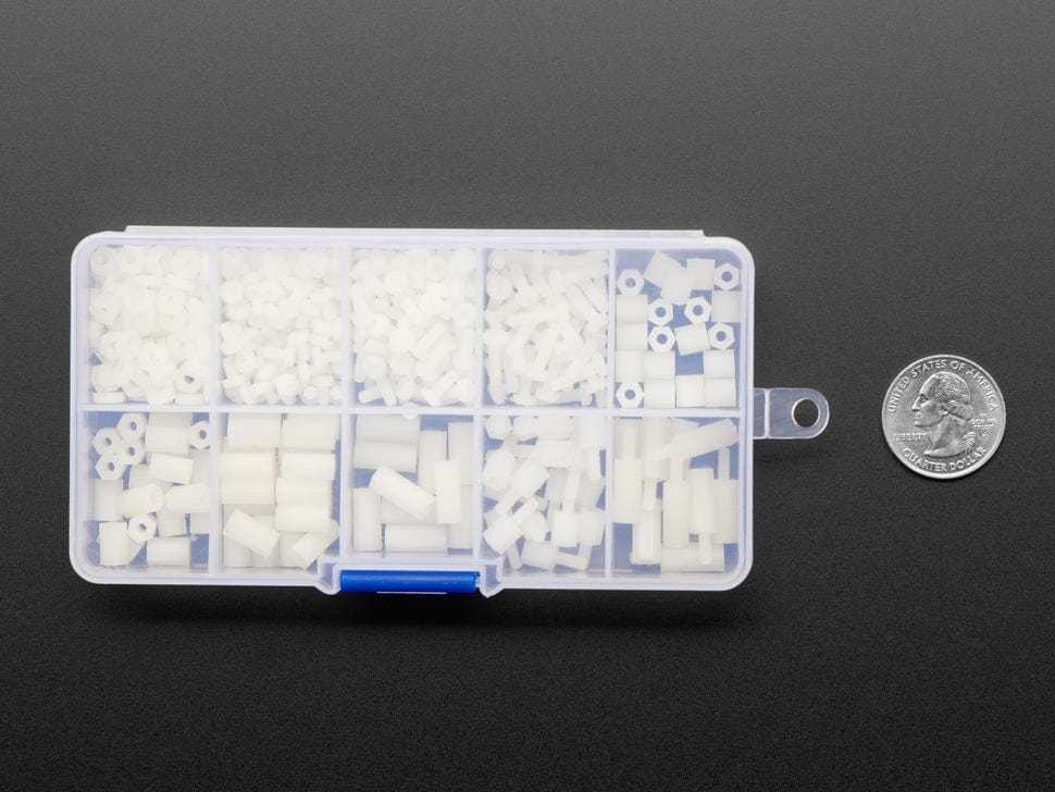 White Nylon Screw and Stand-off Set – M2.5 Thread by The Pi Hut - The Pi Hut