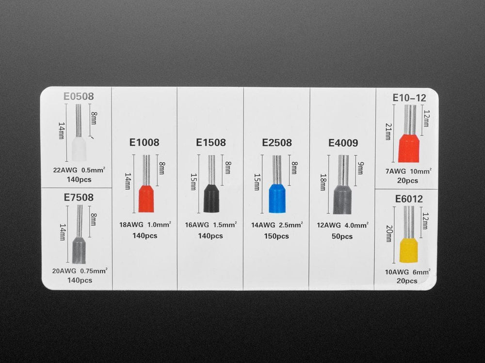 Wire Ferrule Kit - 800 pieces by The Pi Hut - The Pi Hut