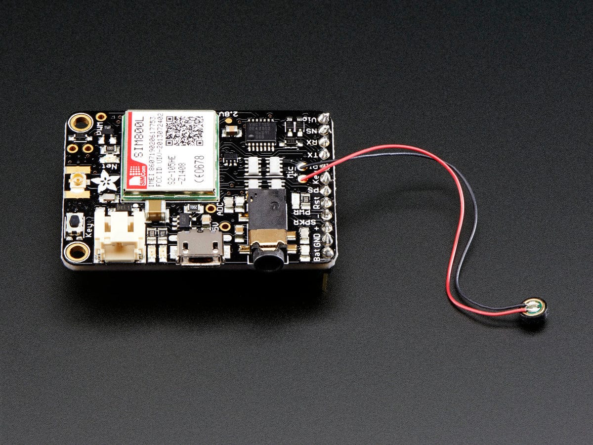 Wired Miniature Electret Microphone by The Pi Hut - The Pi Hut