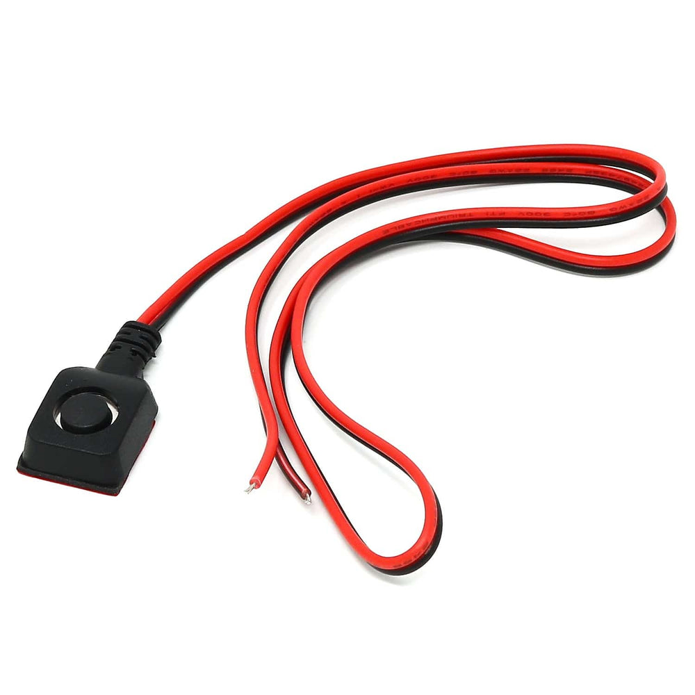 Wired Self-adhesive Momentary Pushbutton by The Pi Hut - The Pi Hut