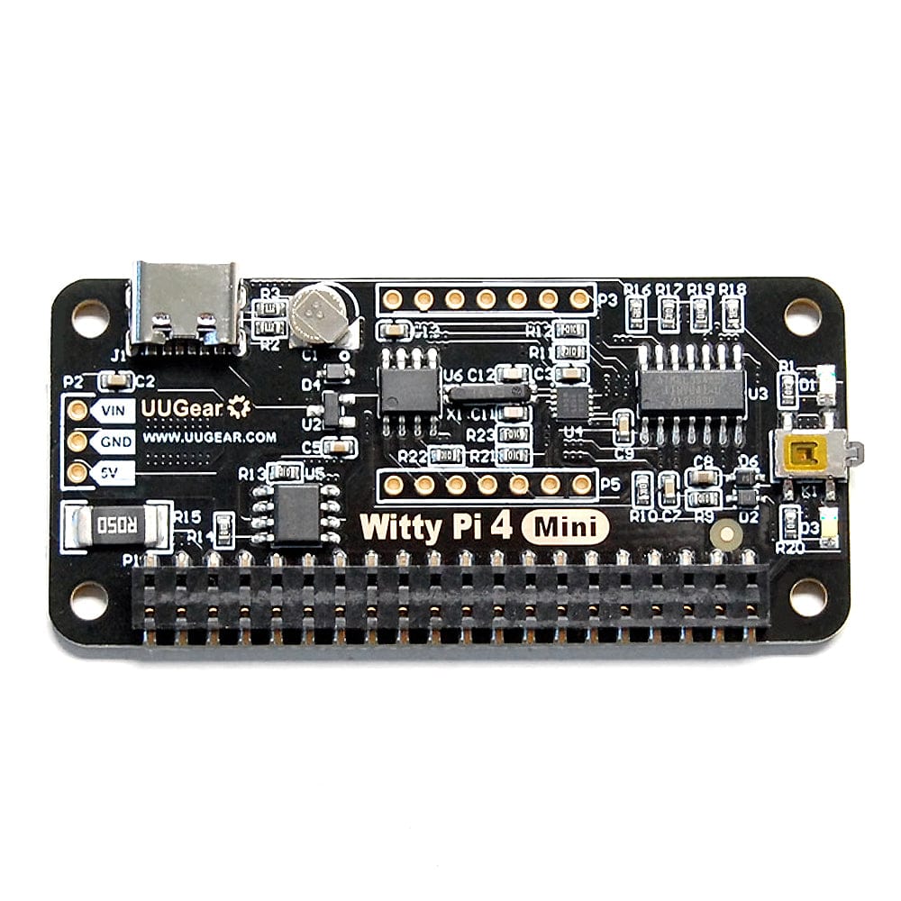 Witty Pi 4 Mini - Realtime Clock and Power Management for Raspberry Pi by UUGear - The Pi Hut
