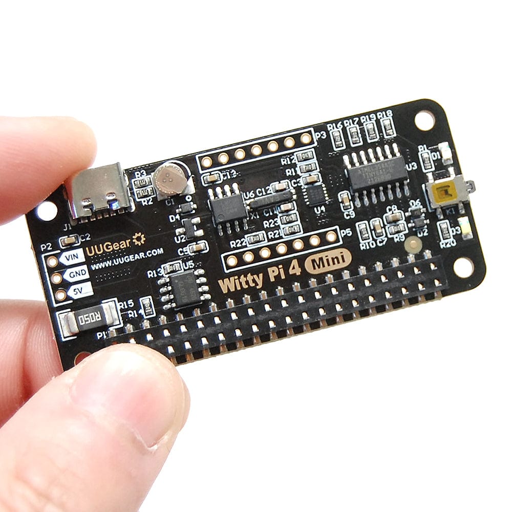 Witty Pi 4 Mini - Realtime Clock and Power Management for Raspberry Pi by UUGear - The Pi Hut