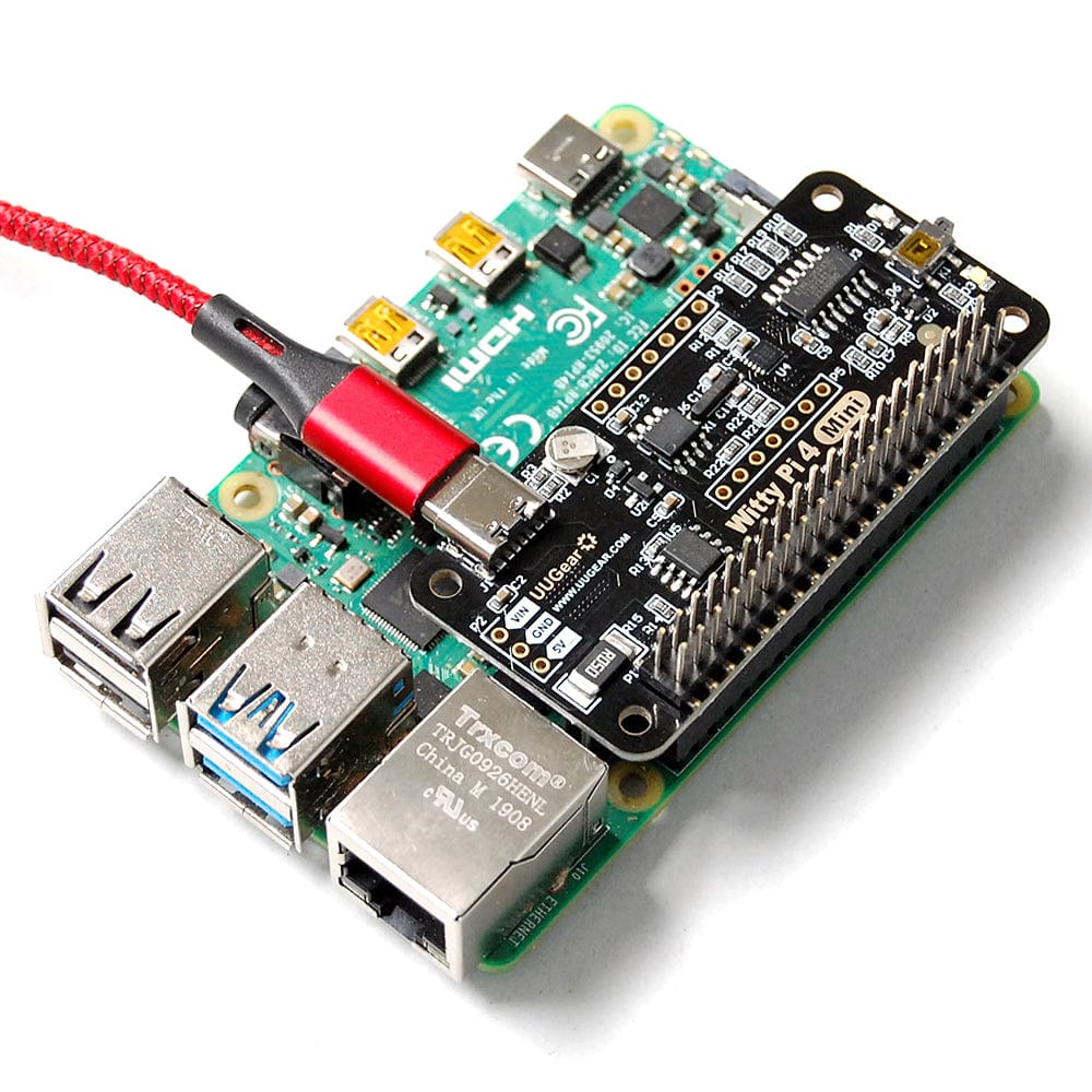 Witty Pi 4 Mini - Realtime Clock and Power Management for Raspberry Pi by UUGear - The Pi Hut