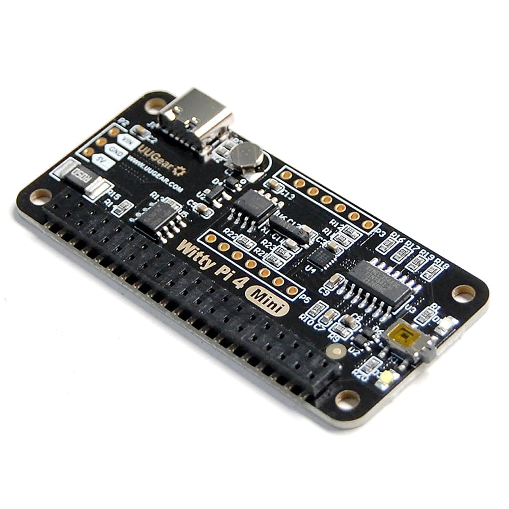 Witty Pi 4 Mini - Realtime Clock and Power Management for Raspberry Pi by UUGear - The Pi Hut