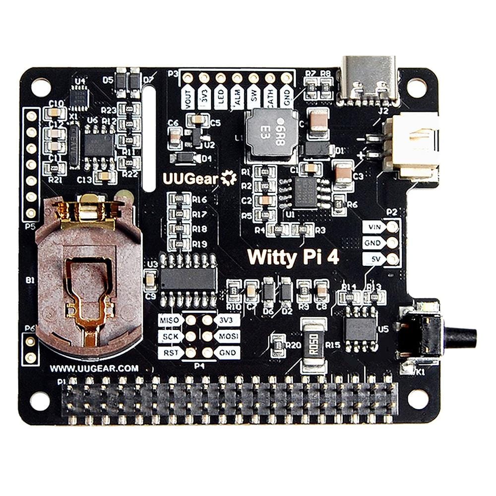 Witty Pi 4 - Real-time Clock and Power Management for Raspberry Pi by UUGear - The Pi Hut