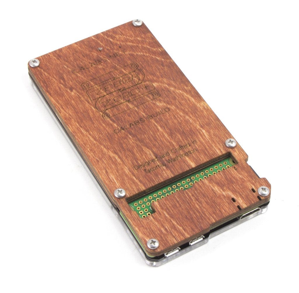 Zebra Zero Plus Raspberry Pi Zero Case - Black Ice by C4 Labs - The Pi Hut
