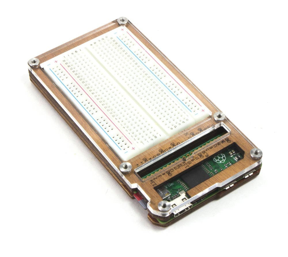 Zebra Zero Plus Raspberry Pi Zero Case - Wood - The Pi Hut