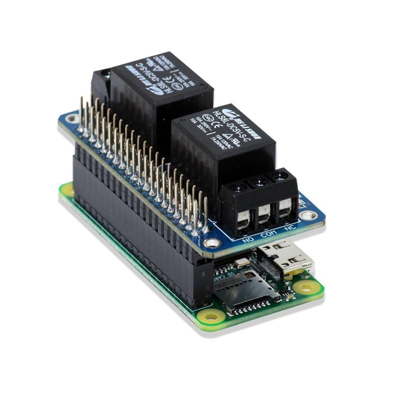 Zero Relay: 2-Channel 5V Relay Board for Pi Zero by SBC - The Pi Hut