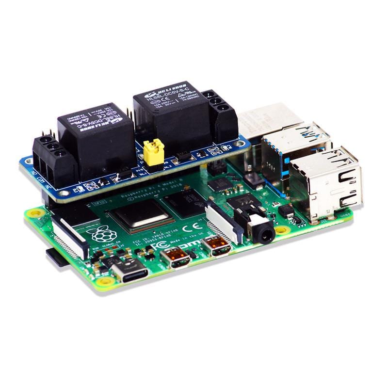 Zero Relay: 2-Channel 5V Relay Board for Pi Zero by SBC - The Pi Hut