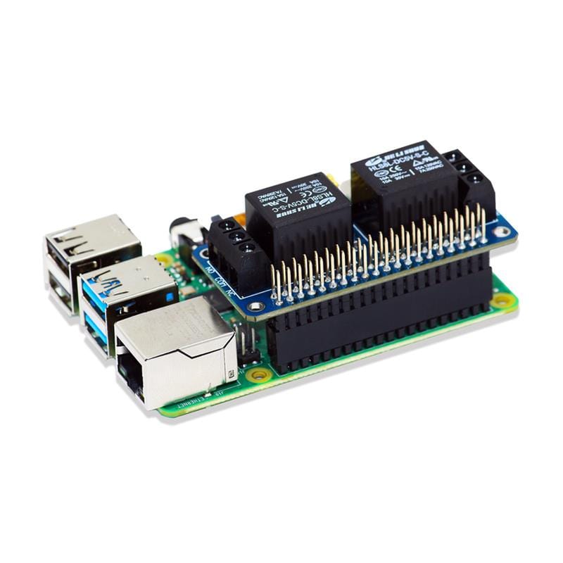 Zero Relay: 2-Channel 5V Relay Board for Pi Zero by SBC - The Pi Hut