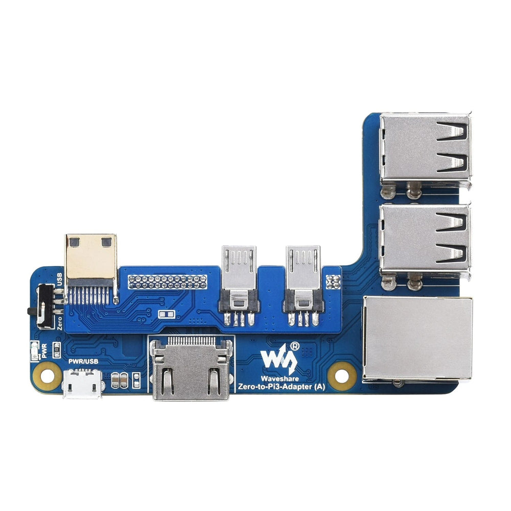 Zero to 3B Adapter (A) by Waveshare - The Pi Hut