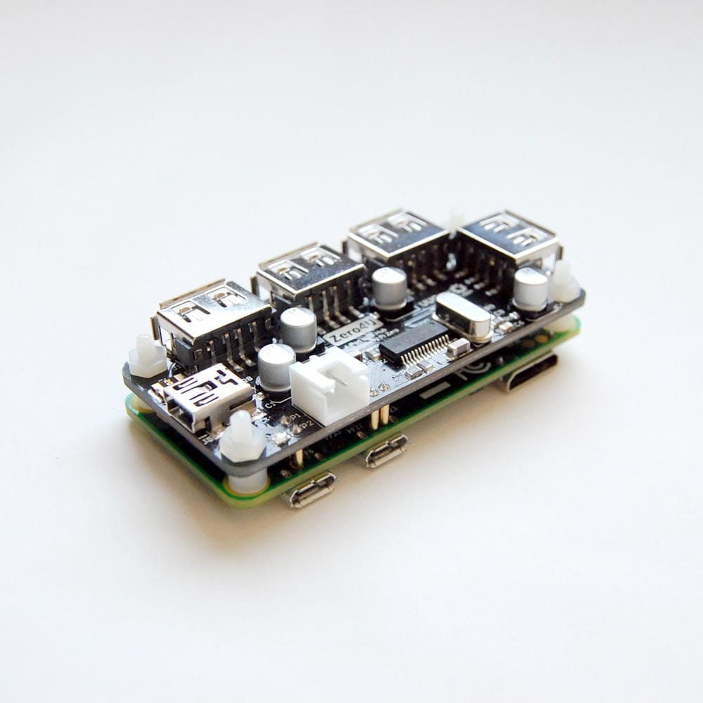 Zero4U 4-Port USB Hub for Pi Zero W by UUGear - The Pi Hut
