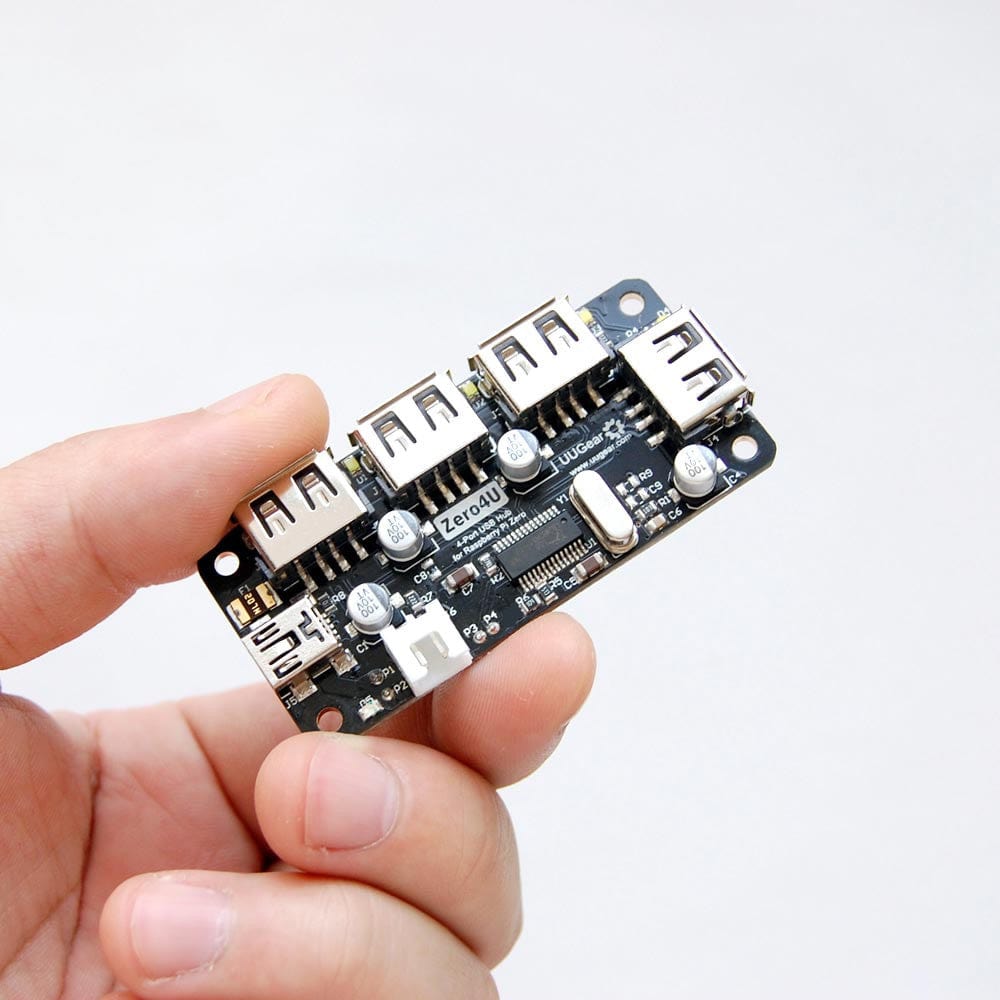 Zero4U 4-Port USB Hub for Pi Zero W by UUGear - The Pi Hut
