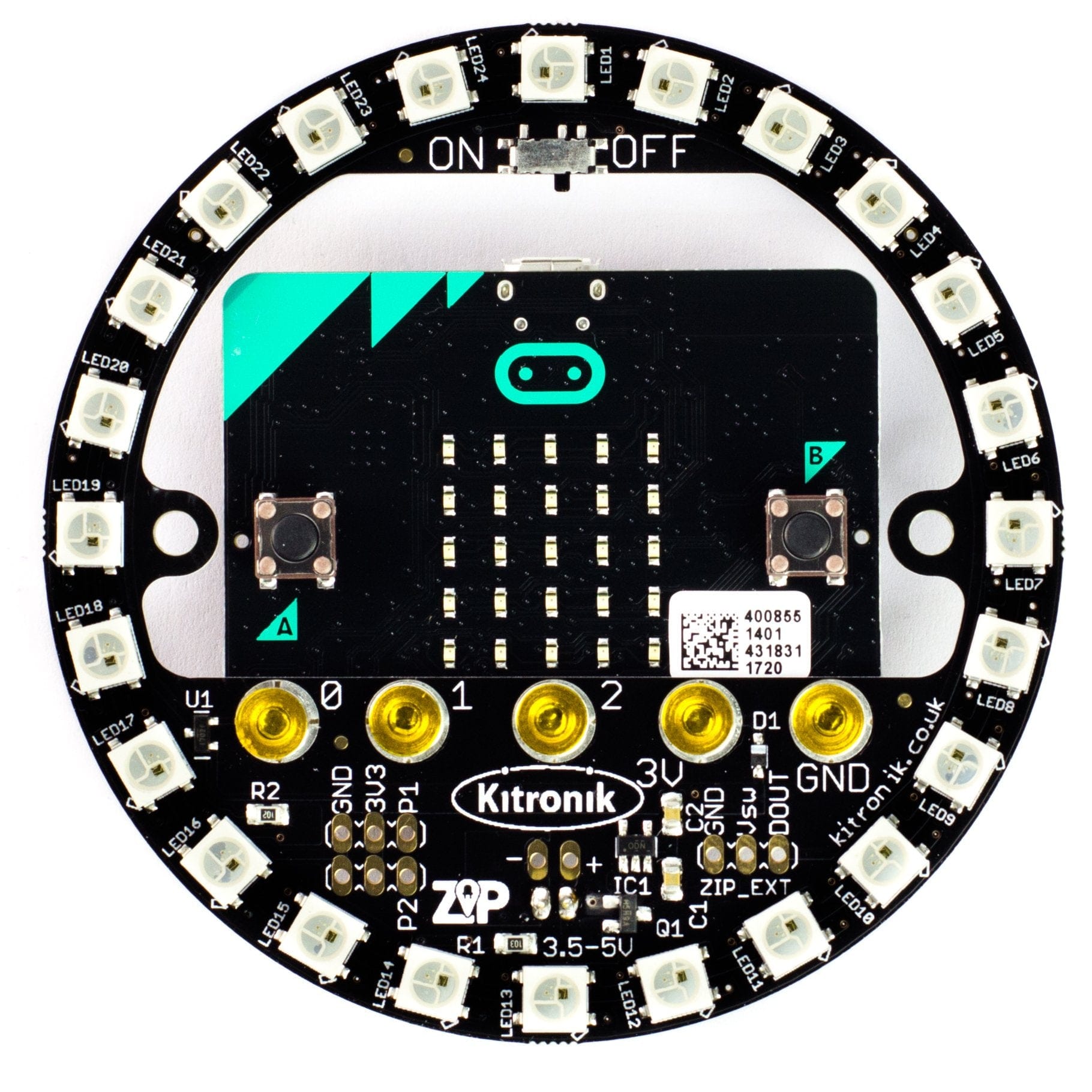 ZIP Halo for the BBC micro:bit by Kitronik - The Pi Hut