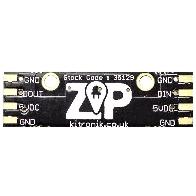 ZIP Stick - 5 ZIP LEDs by Kitronik - The Pi Hut