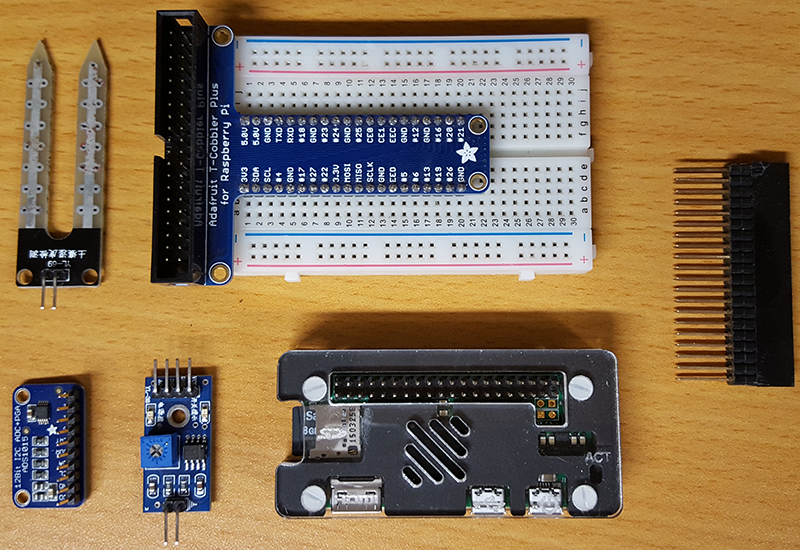 Raspberry Pi Plant Pot Moisture Sensor via Analogue Signals