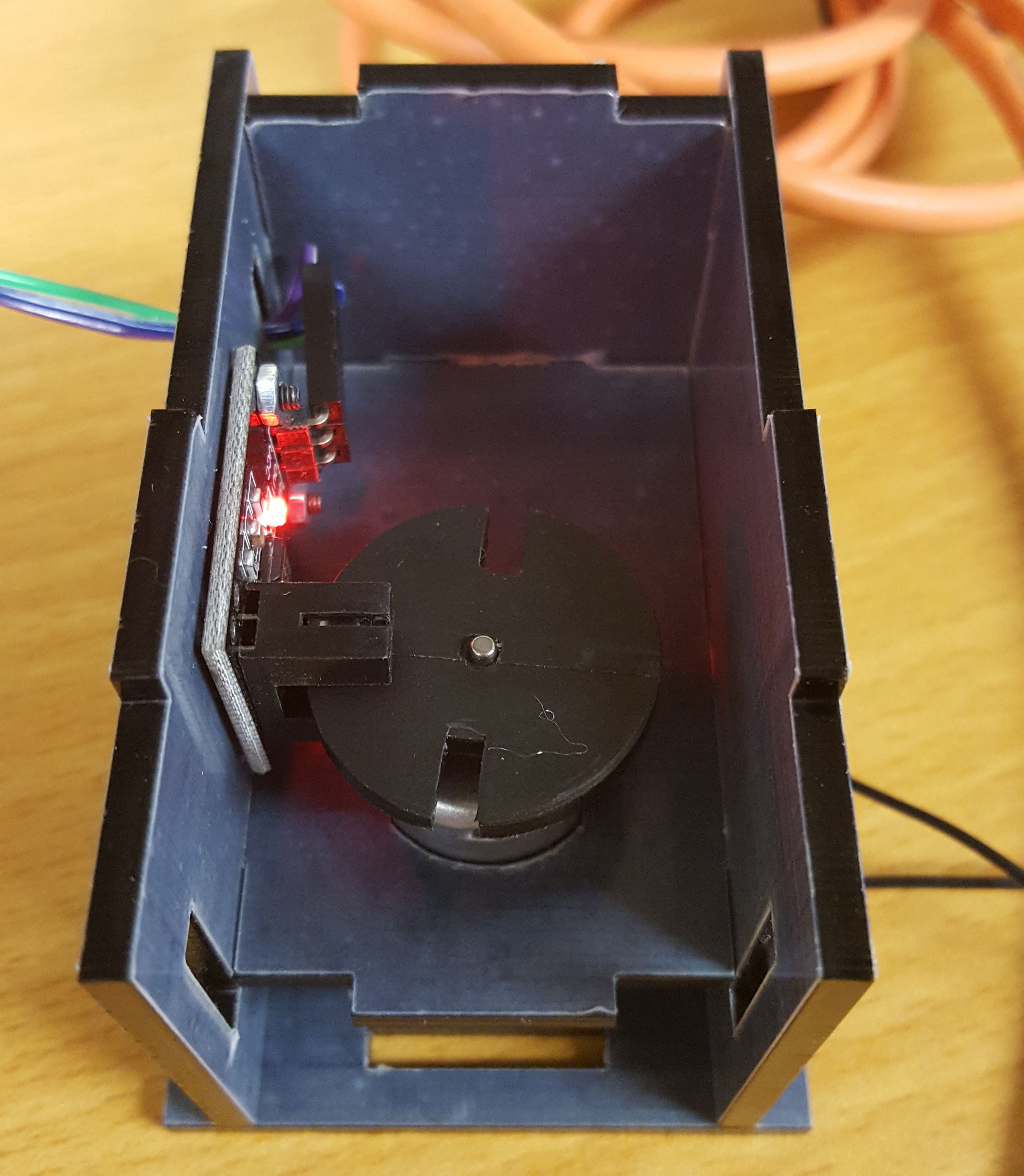 Detect the rpm of your motor using a Photoelectric IR Through Beam Sensor