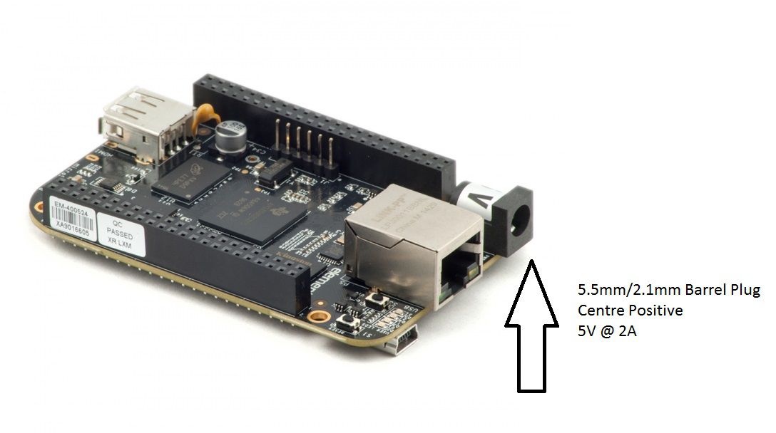 How do I power my Beaglebone Black?