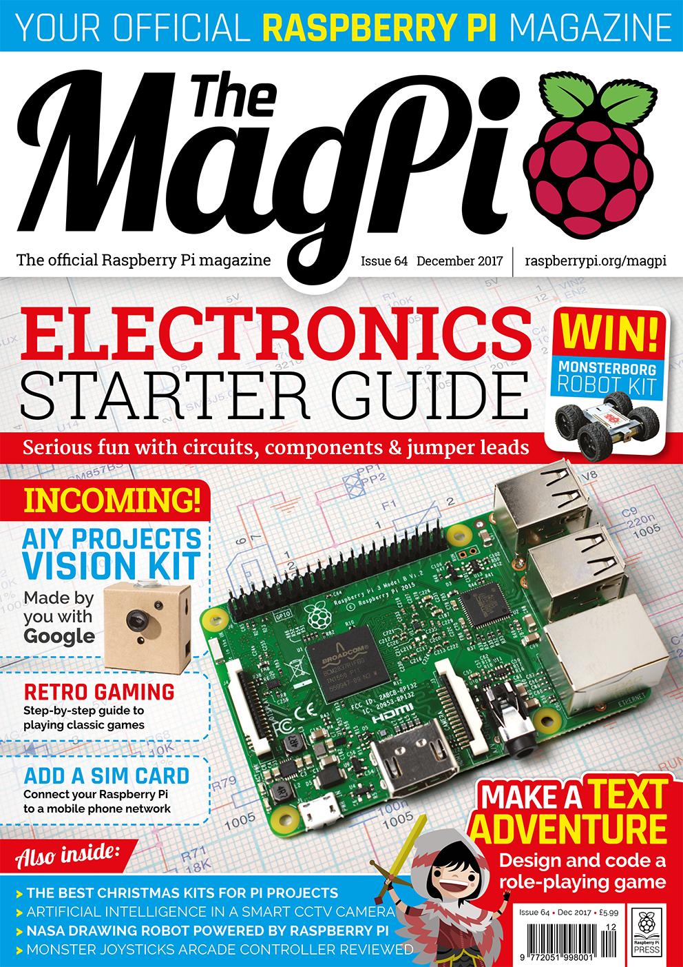 Raspberry Pi Roundup - a new issue of The MagPi, a Twitter snow globe and a way to use a Zero's GPIO from your PC