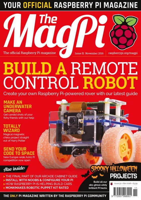 A new issue of the MagPi, a nationwide schools competition and a scary mask in a box in today's Raspberry Pi Roundup