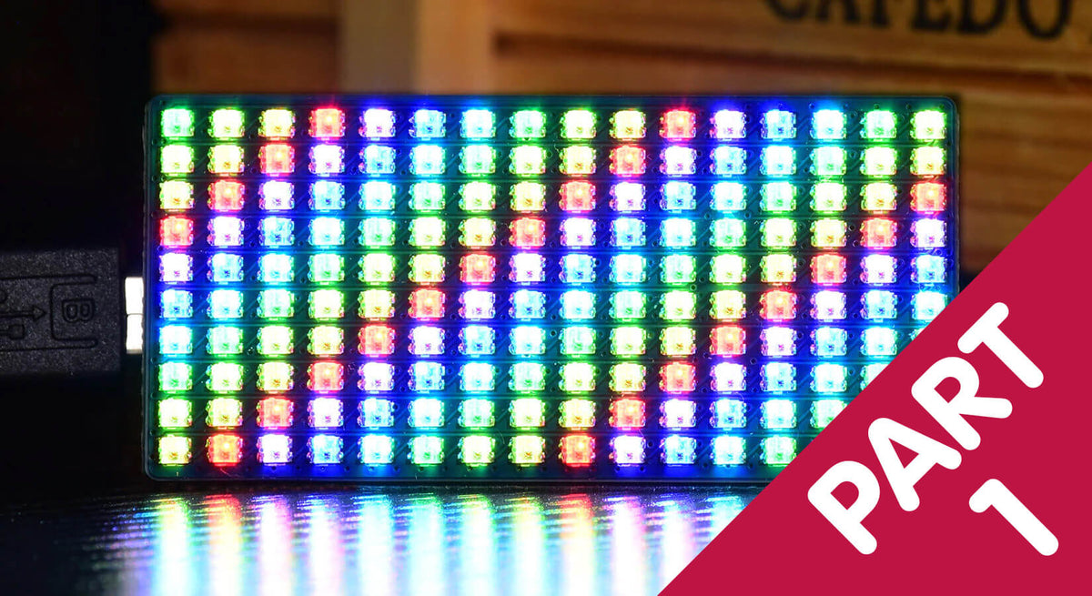 How to use the Waveshare RGB Full-colour LED Matrix Panel for Raspberry Pi Pico - Part 1