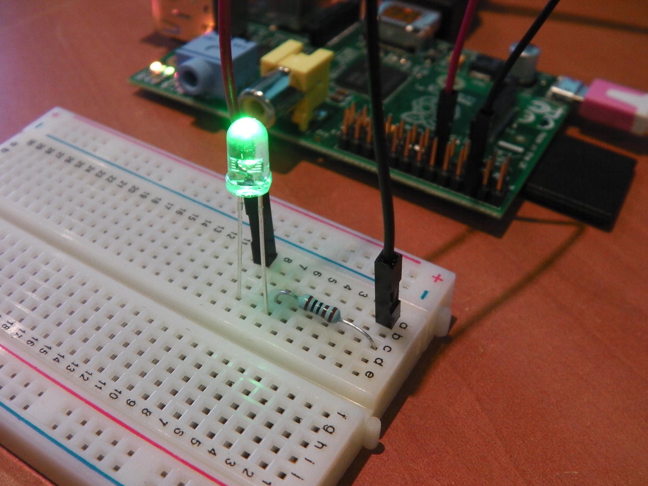 Flashing LEDs using GPIO Output with the Raspberry Pi