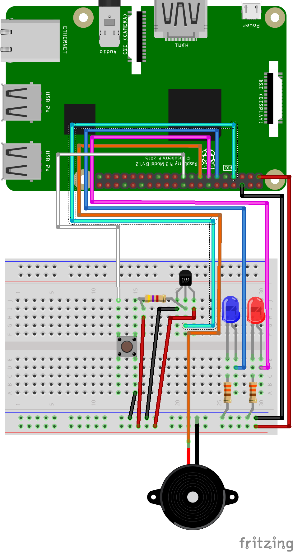 GPIO and Python (7/9) - Temperature Sensor
