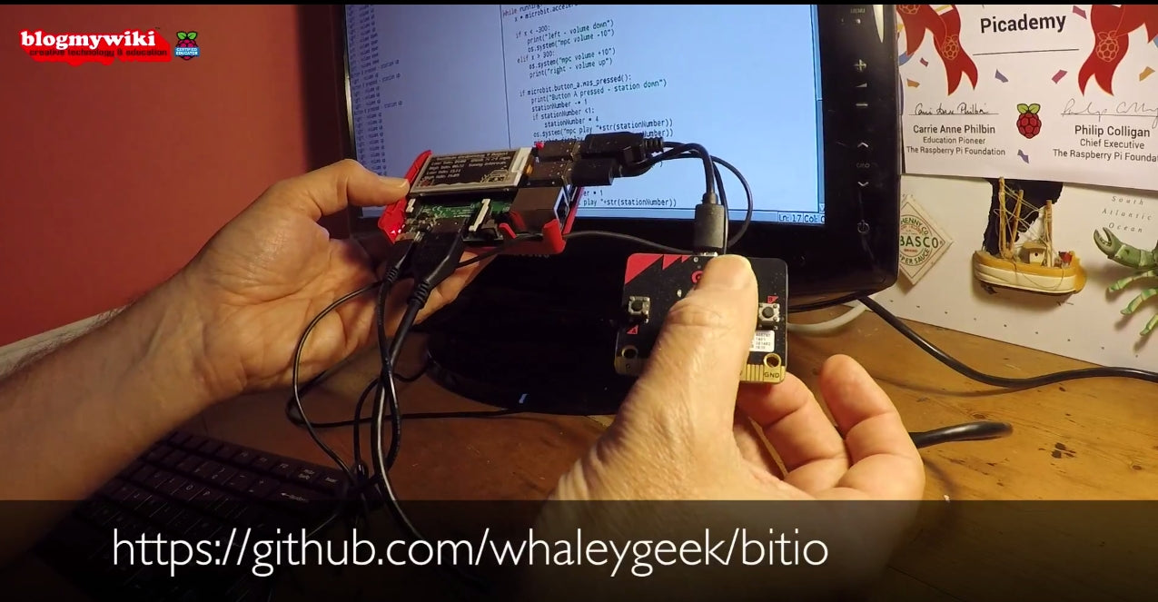 program micro:bit with python using raspberry pi... Raspberry Pi Roundup - Use a micro:bit to control music on a Raspberry