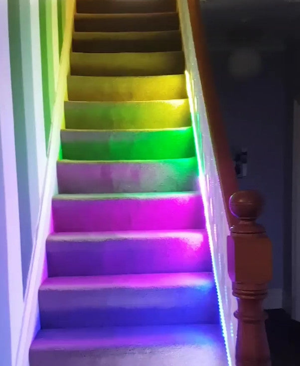 Raspberry Pi Roundup - a set of stairs lit by neopixels, a fundraiser for a special school and videos from the Pi Party!