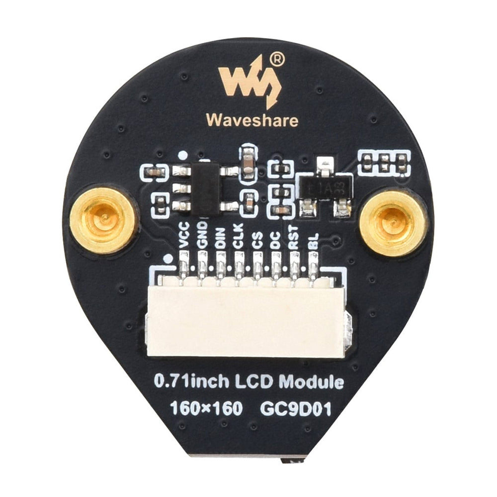 0.71inch Round LCD Display Module 160x160 Resolution SPI Interface 65k