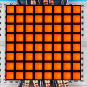 1.2" 8x8 Matrix Square Pixel - Amber (KWM-R30881CUAB) by Adafruit - The Pi Hut