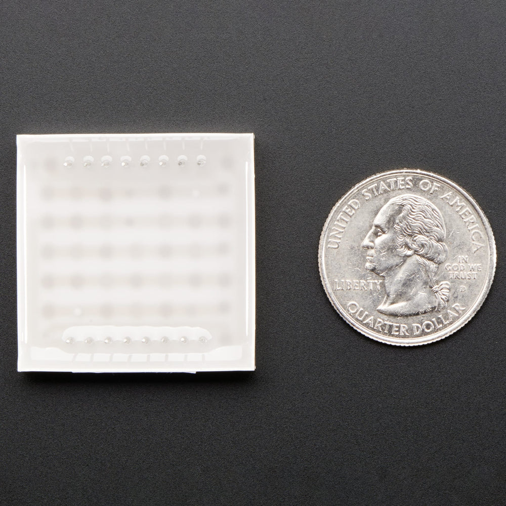 1.2" 8x8 Matrix Square Pixel - Amber (KWM-R30881CUAB) by Adafruit - The Pi Hut