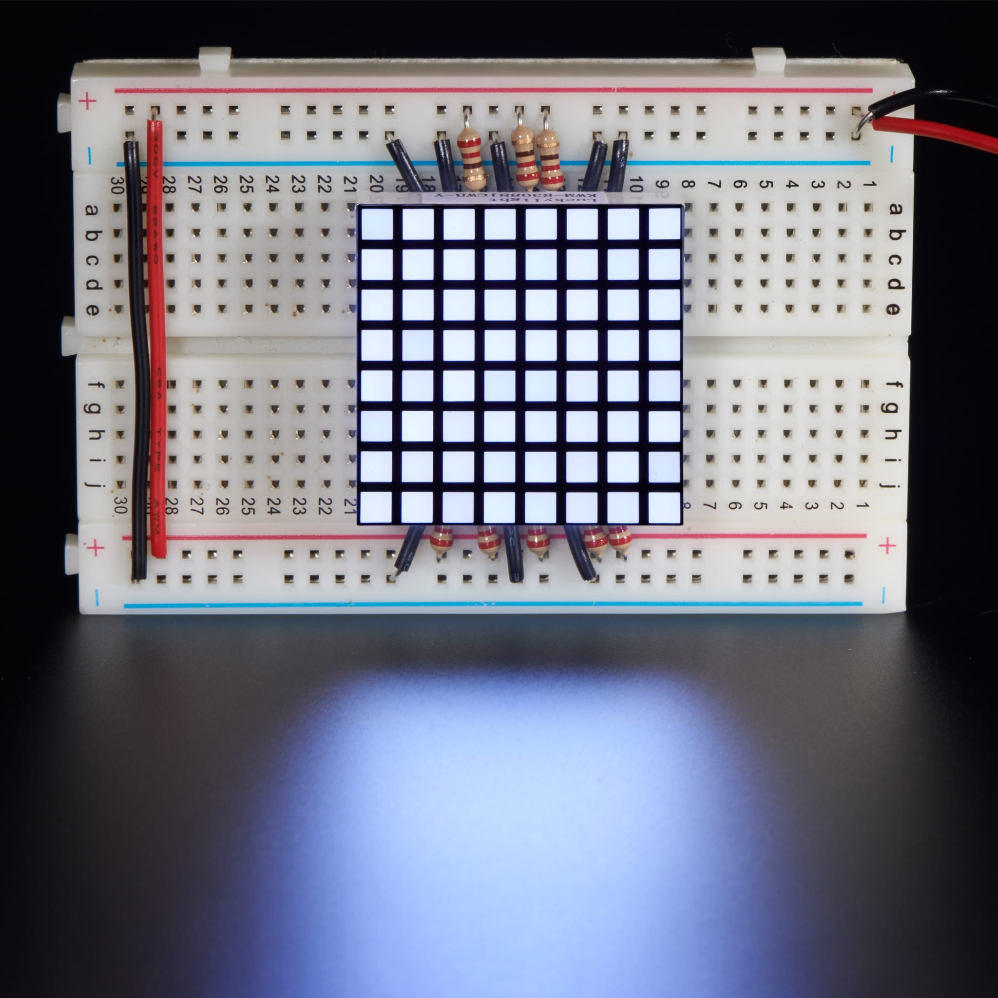1.2" 8x8 Matrix Square Pixel - White (KWM-R30881CWB-Y) by Adafruit - The Pi Hut